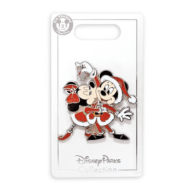 New on Card Disney Trading Pin Christmas Holiday Mickey Mouse as Santa Claus 